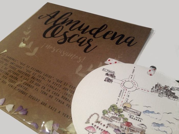 Invitaciones con mapa