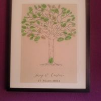 Árbol de huellas despues de la boda - 1