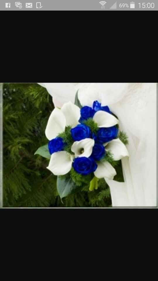 Ayuda!! elegir ramo novia azul - 1