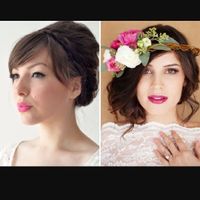 Uñas fucsias y maquillaje - 1