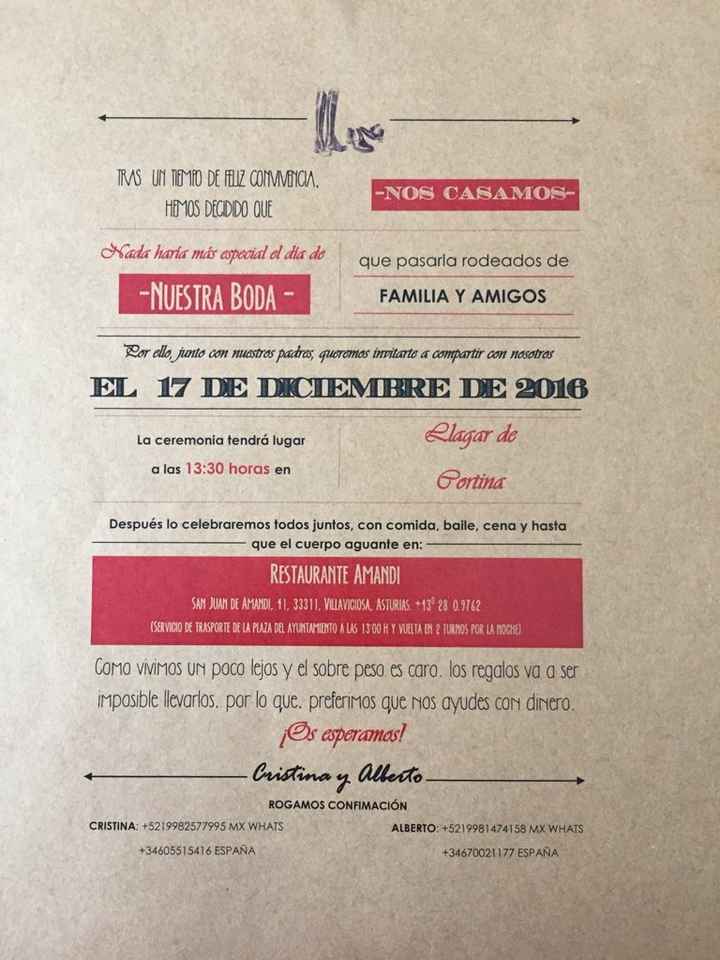 Mis invitaciones. nosotros las hemos hecho! - 2