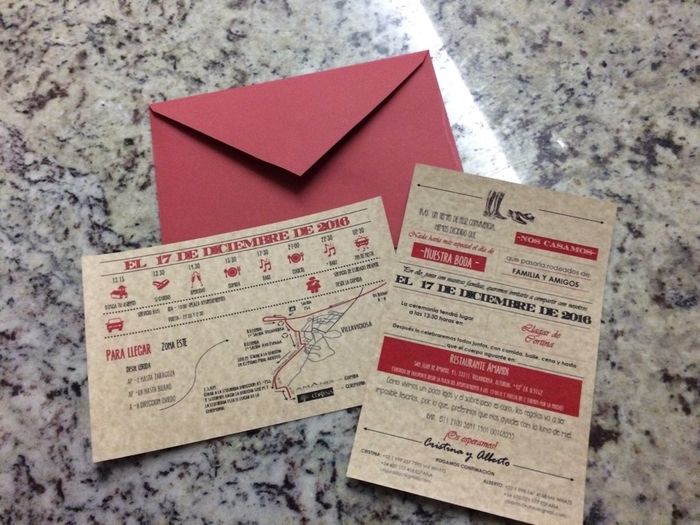 Invitaciones totalmente hechas a mano!! terminadas!! - 3