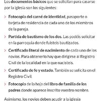  Casarse por la iglesia, tramites - 1