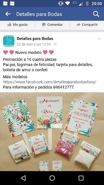 1€ 4 piezas pai paí lágrimas de felicidad  tarjetas  para detalles, arroz o conferido? - 2