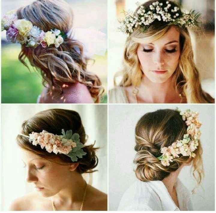 Peinados novia con flores naturales - 7