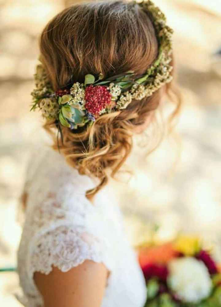 Peinados novia con flores naturales - 13