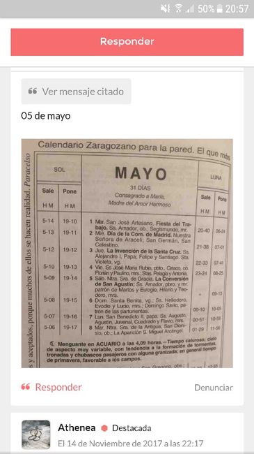  Calendario zaragozano mayo 2018 - 1