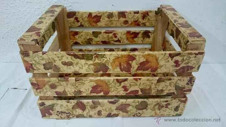 caja de fruta decorada