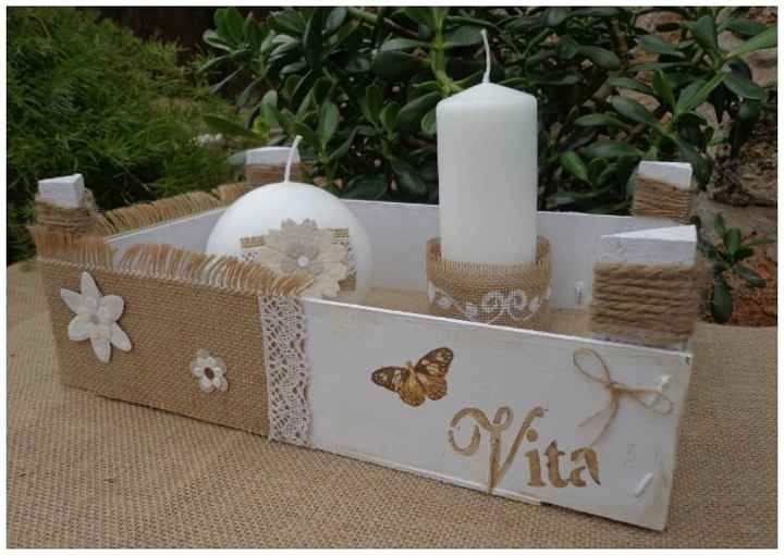 caja de fruta decorada