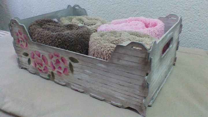 caja de fruta decorada