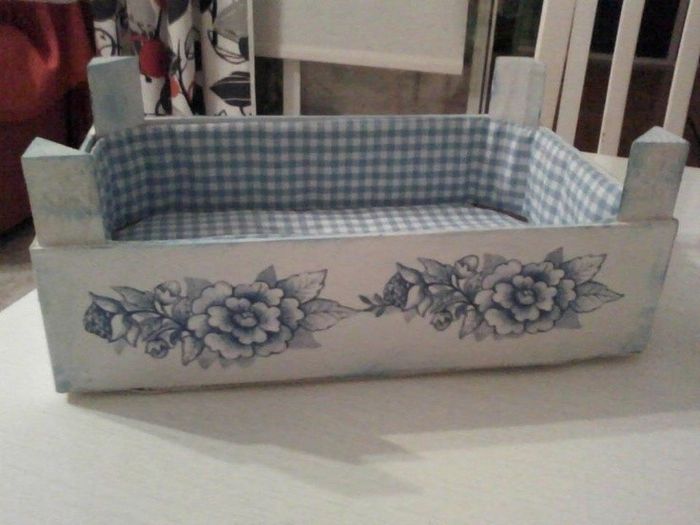 caja de fruta decorada