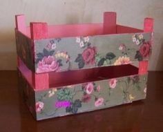 caja de fruta decorada