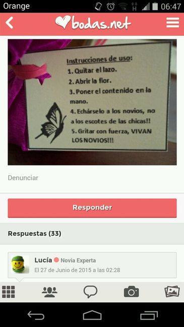 Instrucciones tirar arroz - 1