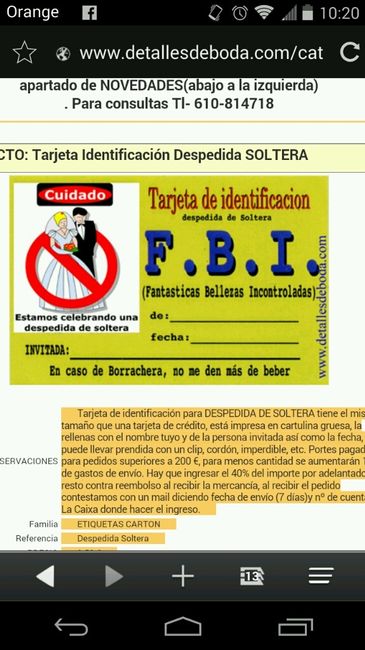 Tarjetas de despedida - 1