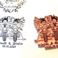 Sellos de boda personalizados - 1