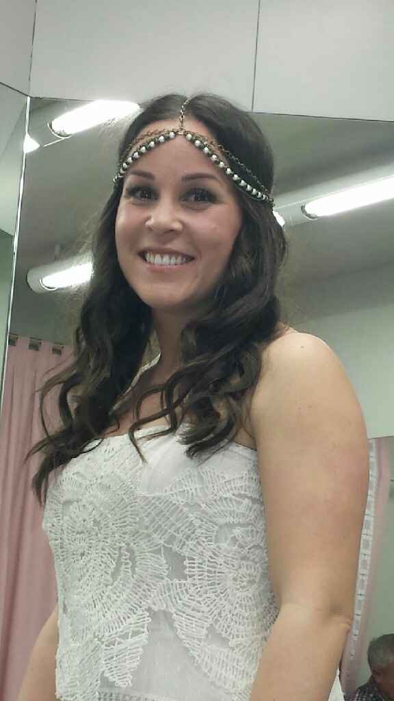 Mi primera prueba de mi vestido yolancris con los tocados!! - 2