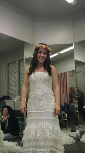Mi primera prueba de mi vestido yolancris con los tocados!! - 1