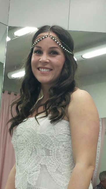 Mi primera prueba de mi vestido yolancris con los tocados!! - 2