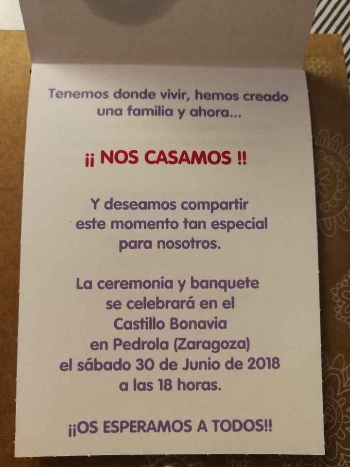  Ya podemos correr con las invitaciones - 2