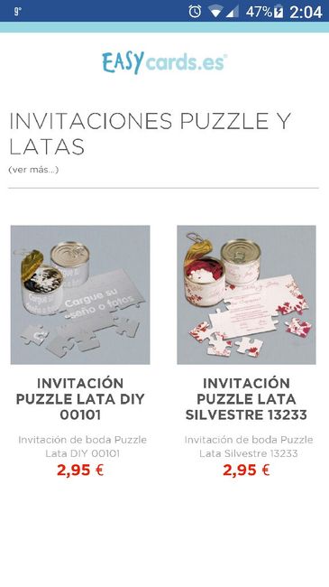 Sos buscó invitaciones en forma de puzzle - 1
