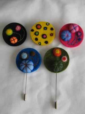 alfileres de fieltro
