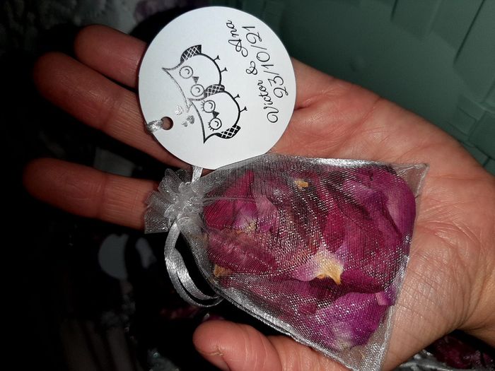 Duda con pétalos de rosa 7