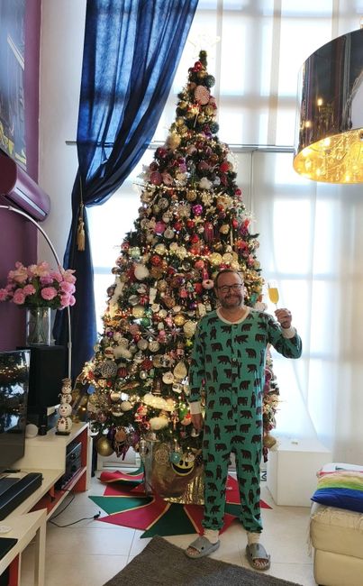 Felicitación navideña con temática boda 1