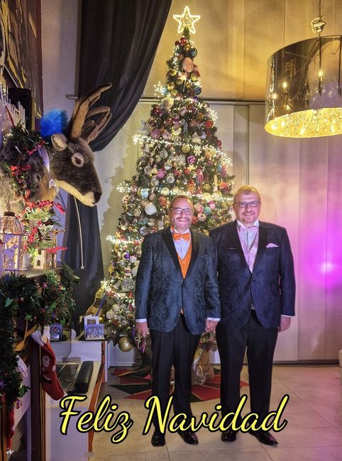 Felicitación navideña con temática boda 2