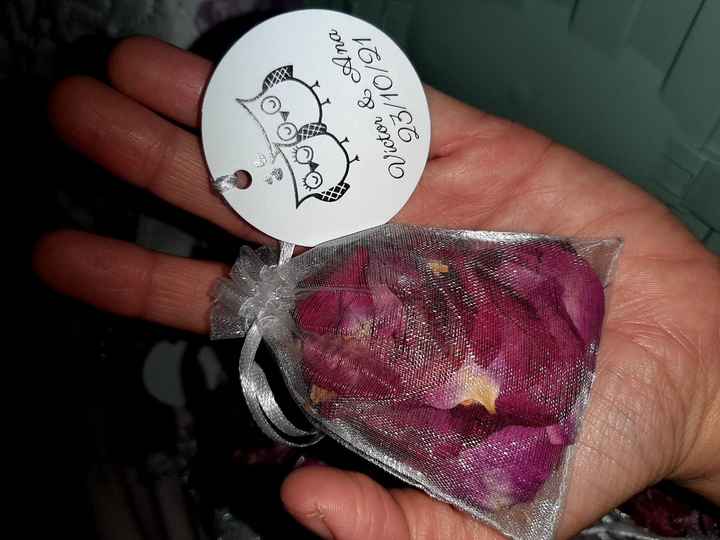Duda con pétalos de rosa - 2