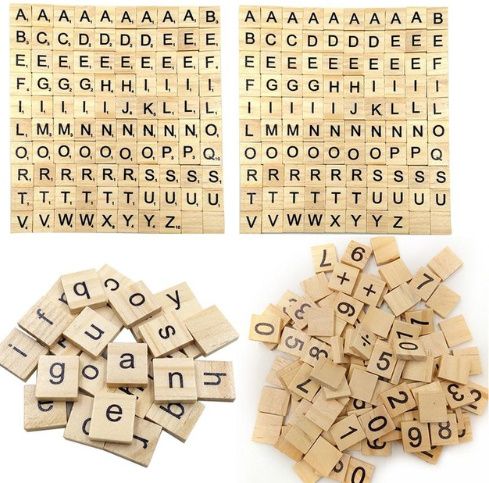 Letras scrabble