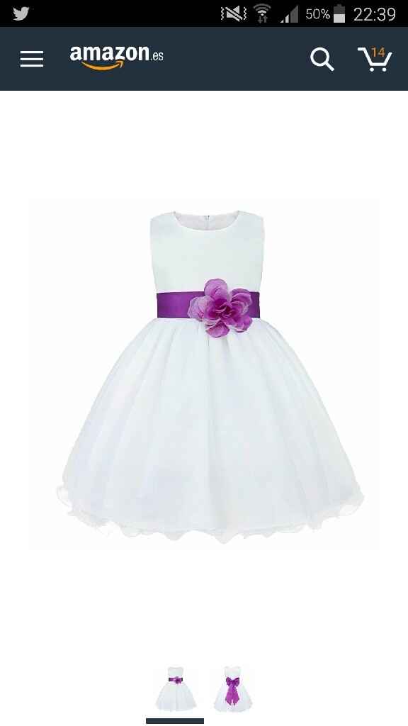 Ayuda vestidos dama de honor infantiles - 1