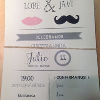 Invitaciones caseras que hemos mandado ya!