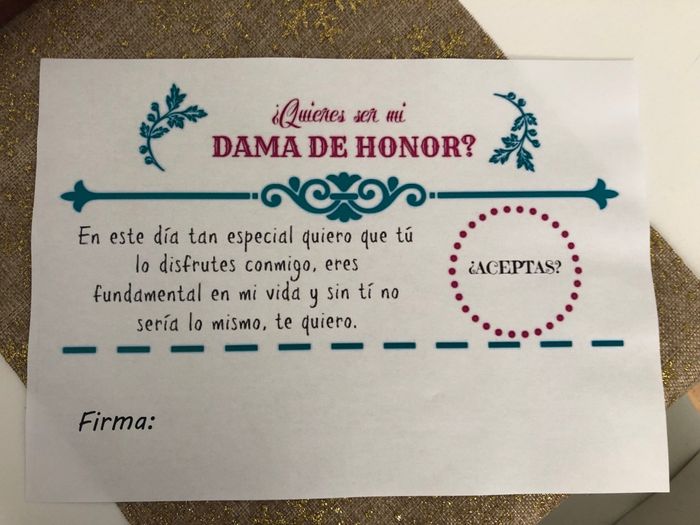 Kit de pedida para las Damas de Honor - 3