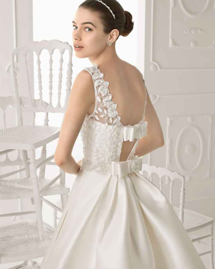 Vestido de novia con perla