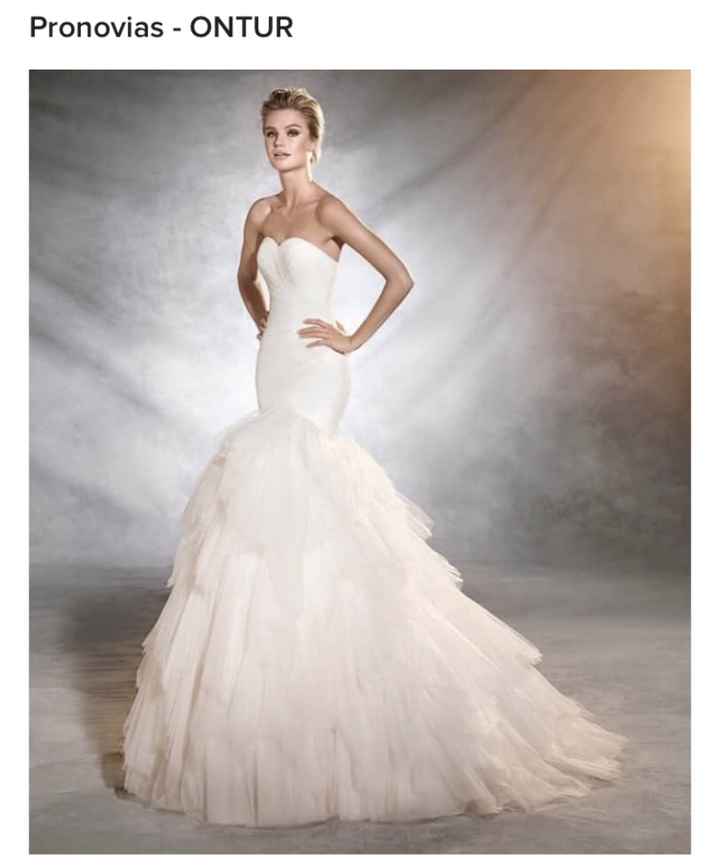 Vestido corte sirena con falda baja abullonada - 2