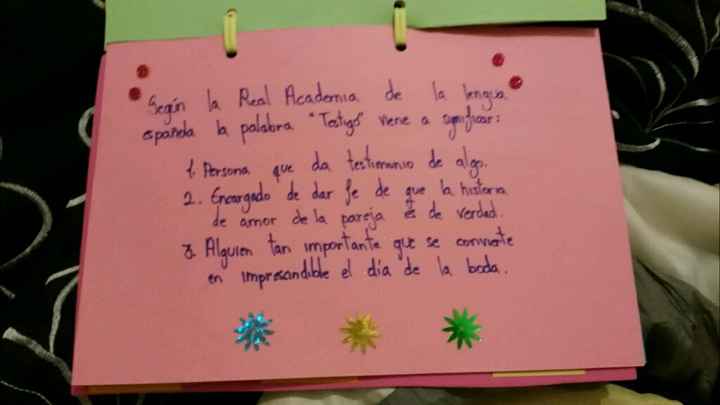 Kit para anunciar a los testigos que son los testigos de mi boda. - 1