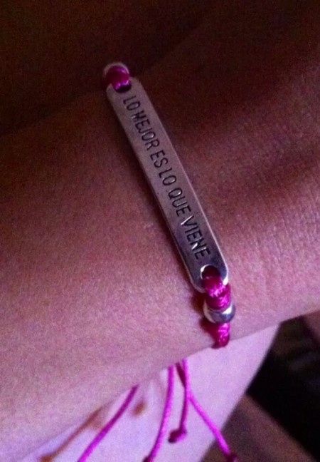 Pulseras con frases  - 1