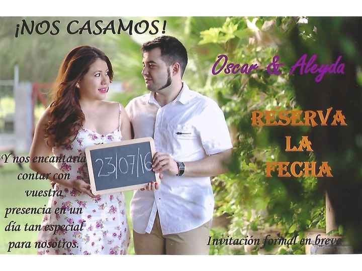Nuestro save the date