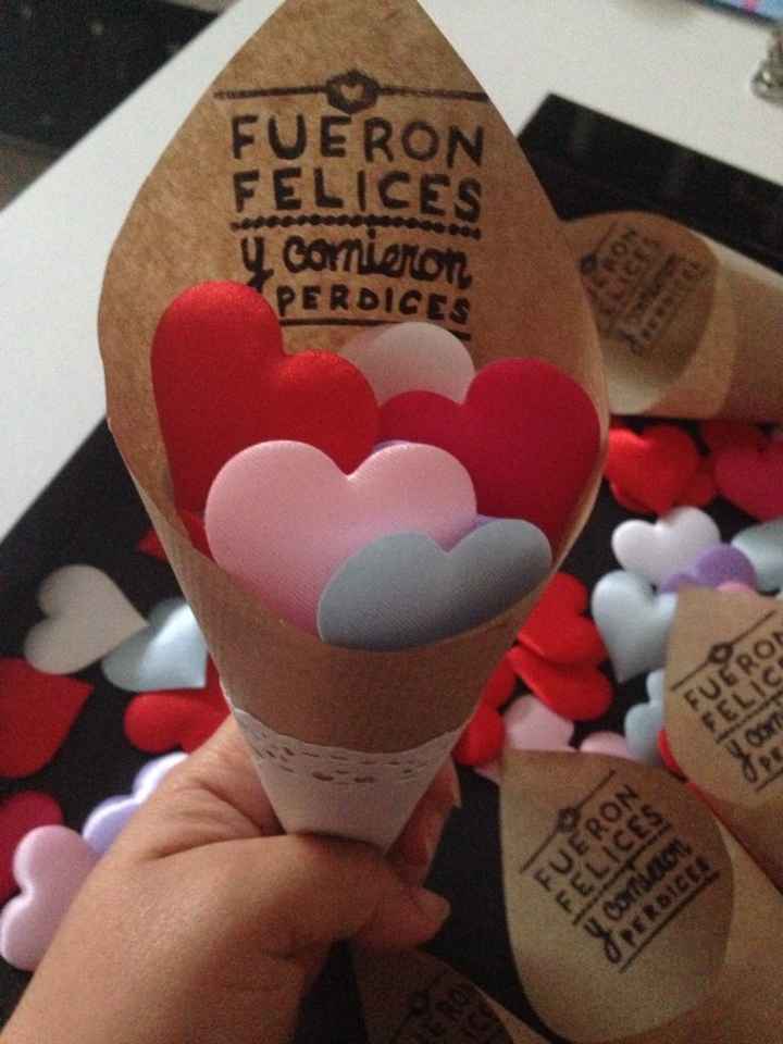 Mis cucuruchos de pétalos!! - 2