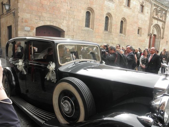 llegando a la iglesia