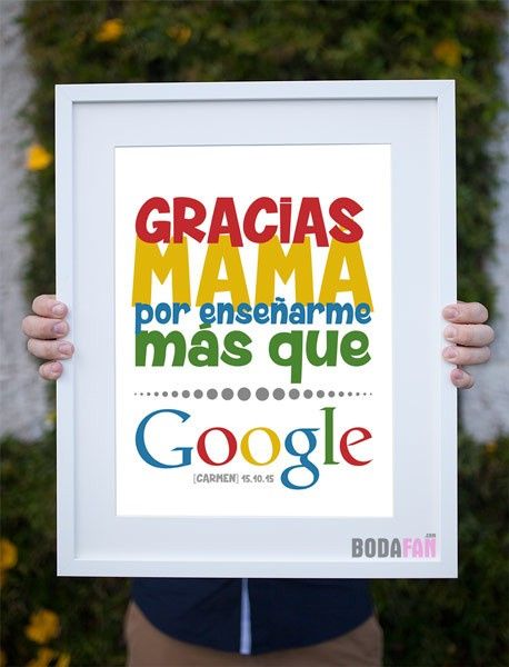Un cuadro pintado por tí, la primera fotografía juntas rescátala y enséñale cuanto la quieres