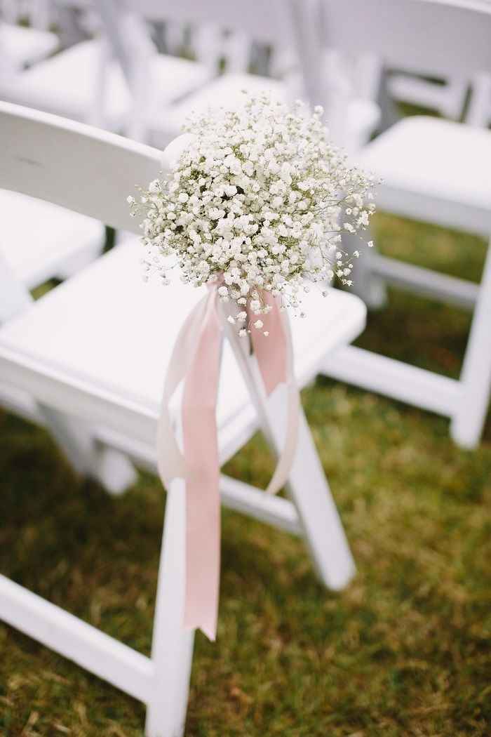 Para el pasillo de entrada a la boda o al convite, sencillo y especial