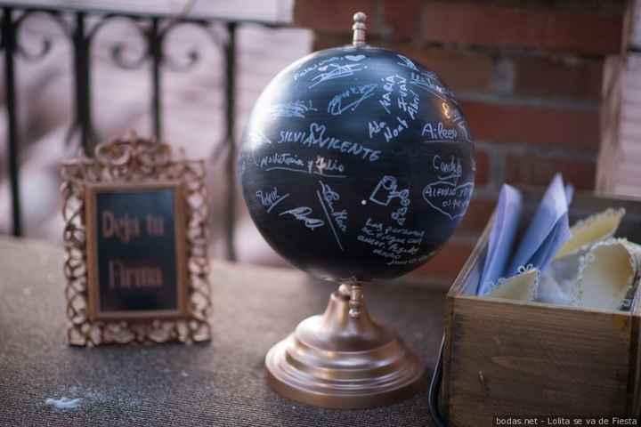 Compra un globo terráqueo, un boli blanco y spray negro....