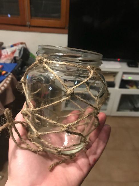 Tarros macramé con cuerda - 1