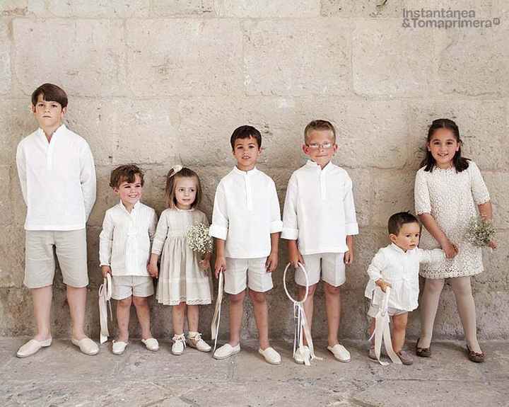 No tengo ni idea de como vestir a los niños  de las arras y los anillos - 1