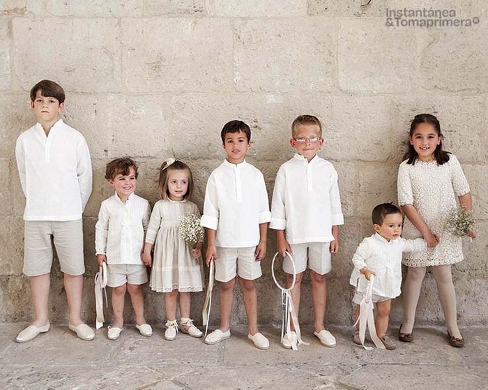 No tengo ni idea de como vestir a los niños  de las arras y los anillos - 1