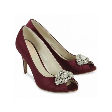 Zapatos de color granate - 1