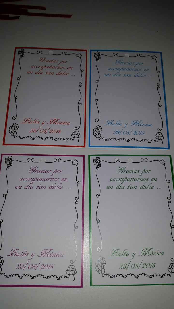 Nuestras tarjetas de agradecimiento - 1