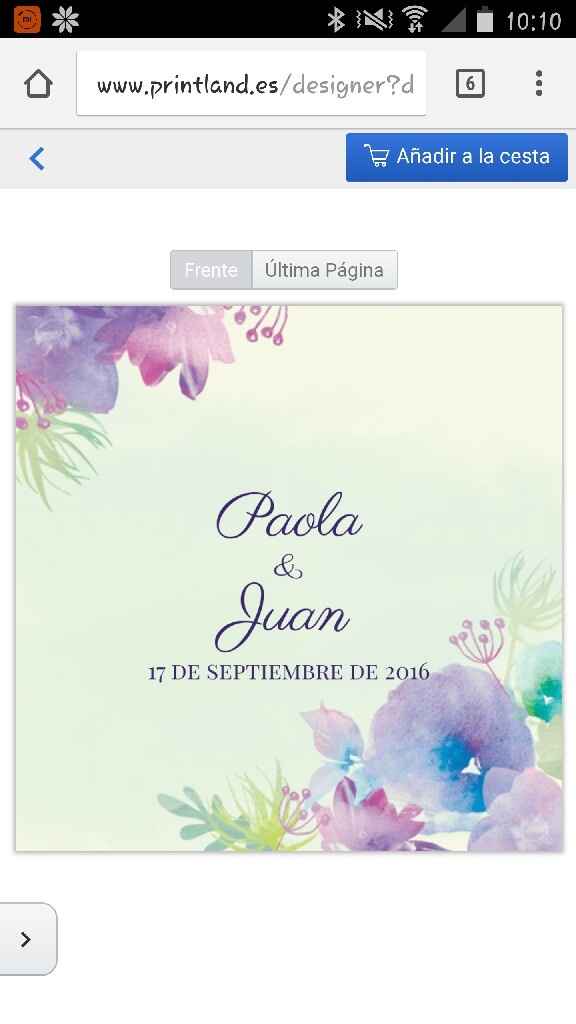 Invitaciones elegidas - 1