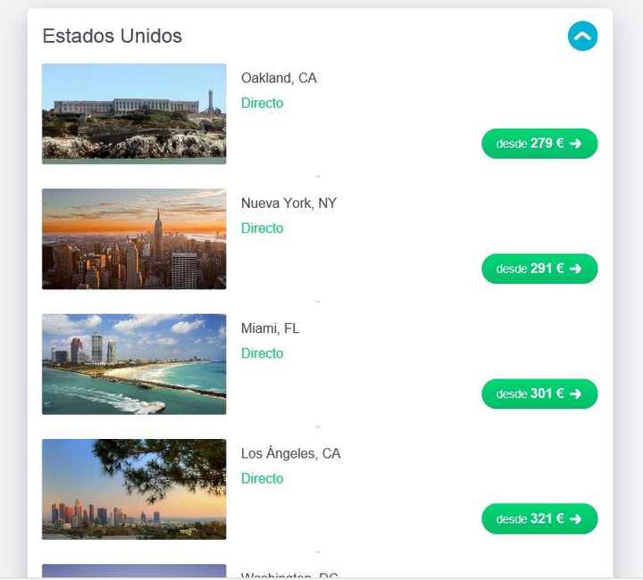 ejemplo precios a eeuu